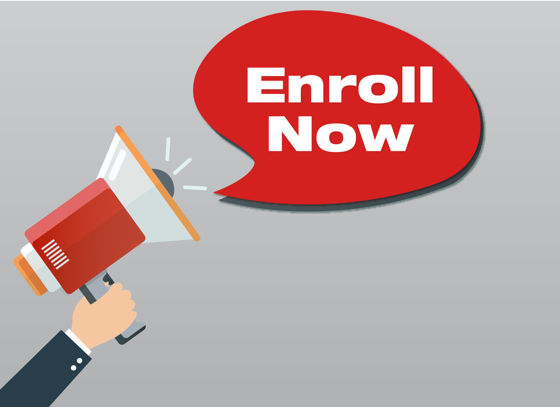megaphone and Enroll Now